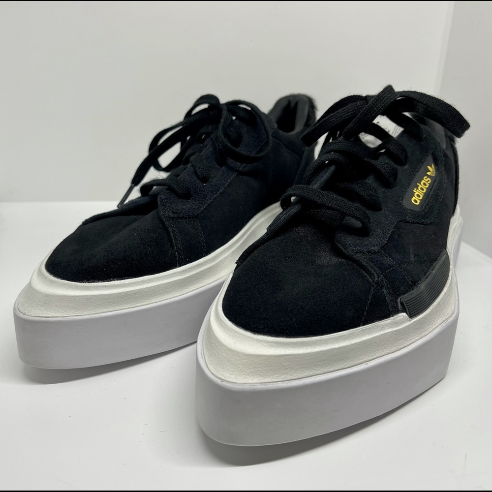 NWT Adidas Hypersleek Black Suede Shoe 8.5 w